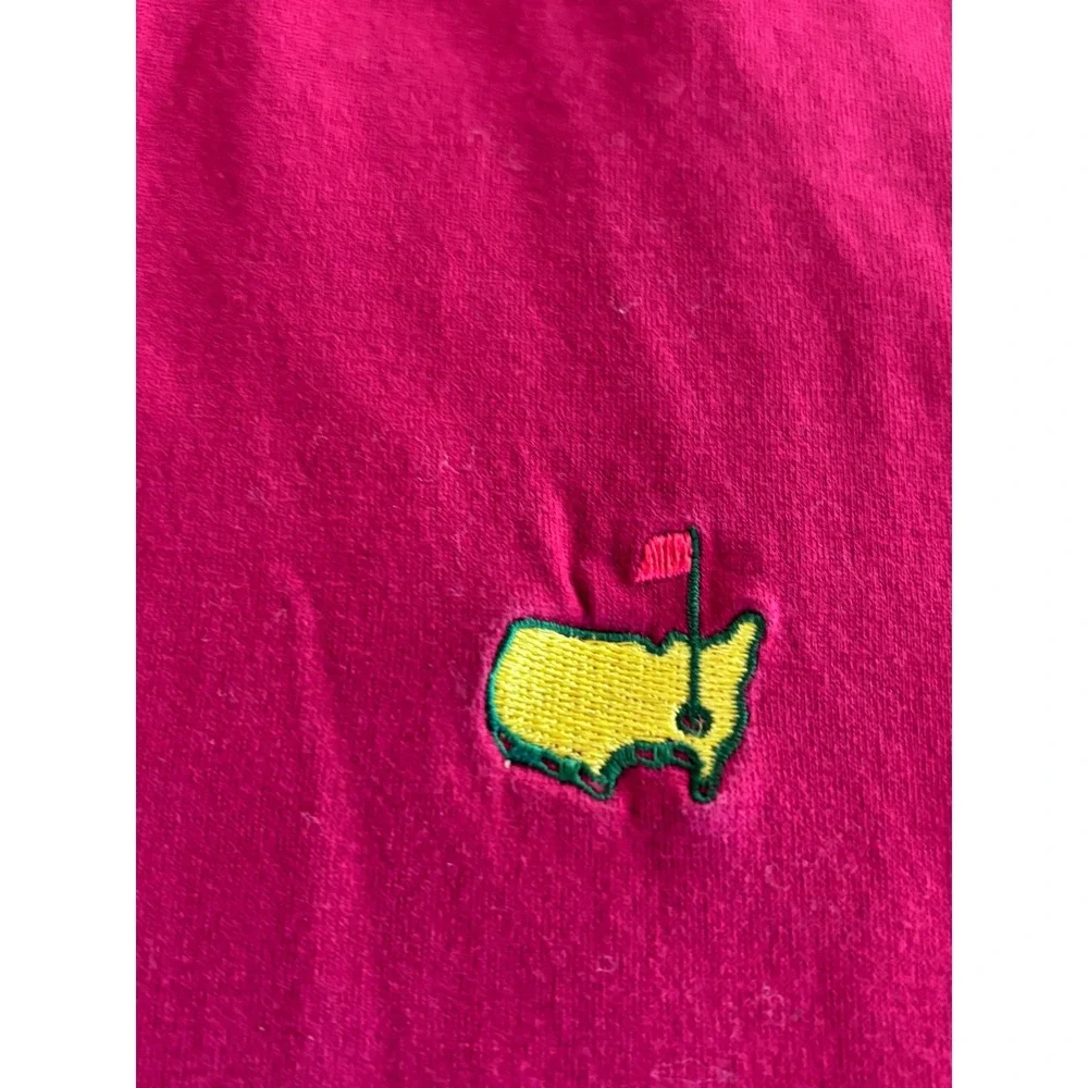 Amen Corner Masters Golf Polo Shirt Mens Large Red Pima Cotton Short Sleeve - Picture 4 of 12